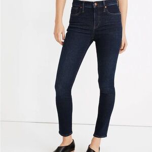 Madewell Dark Blue 9” Mid-Rise Jeans- sold out online.
